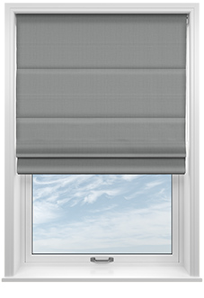 Lyra, Horizon Grey - Motorised Roman Blind